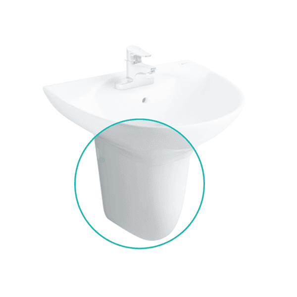 Chân chậu Lửng L-288VC/BW1